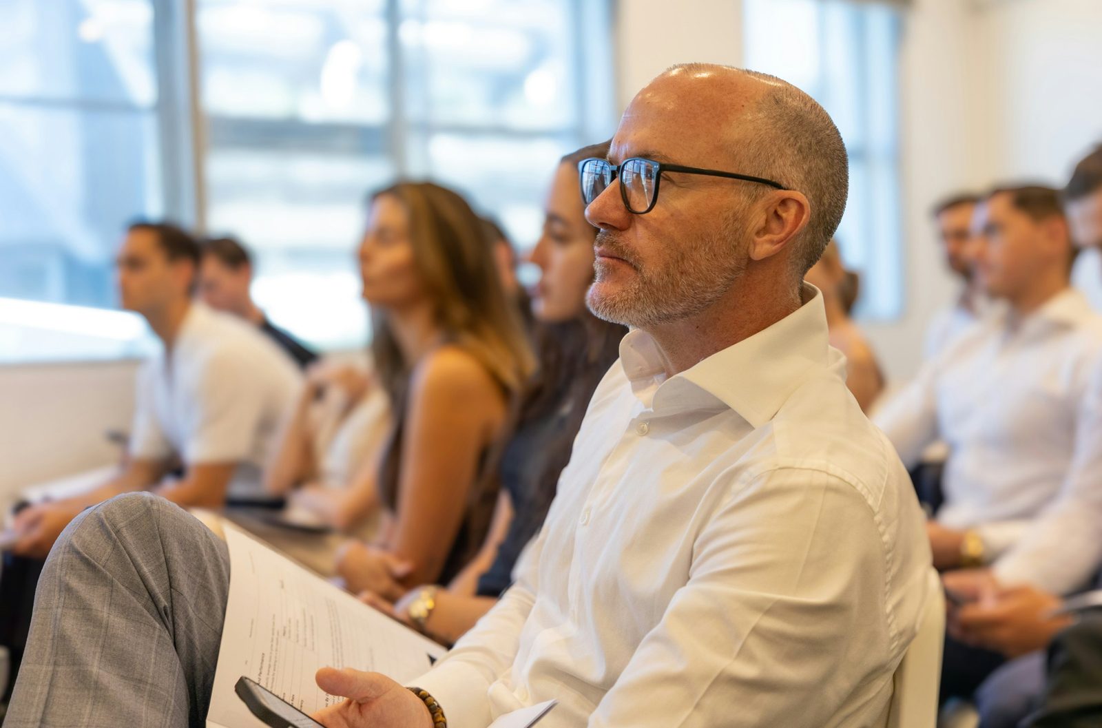 Attendees at an MMCA member event